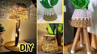 4 best ideas from jute rope /jute rope crafts ideas/festival sesions lamp ideas/lantern making ideas