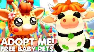 HOW TO GET FREE NEW BABY PETS IN ADOPT ME!ALL NEW ST PATRICKS DAY PETS! ALL LEAKES! ROBLOX