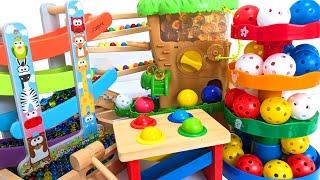 Marble Run Race ASMRMore than 10 different marble courses x Rolling big balls x Dragon Ball