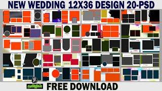 2024 free download album design 12x36 new wedding album design psd