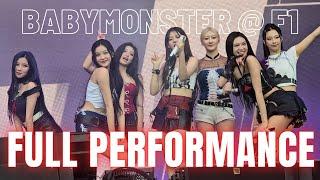 BABYMONSTER at F1 Singapore Grand Prix 2024 - FULL PERFORMANCE 4K FAN CAM (2024/09/21)