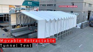 Liri Tents - Movable Retractable Tunnel Tent | Aluminum Tent | Retractable Canopy Tent