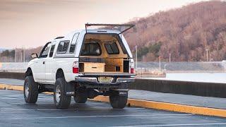 DIY Truck Bed Camper Build Tour | Building A Truck Bed Camper In My Toyota Tacoma