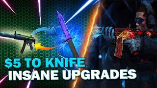 5$ TO A KNIFE CHALLENGE! BEST SKINS UPGRADE EVER! (CSGOCOCK) | DIMISOFT