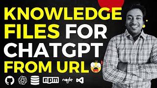  NEW GPT Crawler: How to Create Knowledge Files from URLs to ChatGPT Automatically!