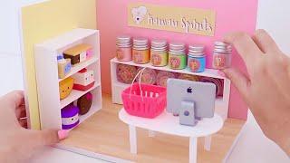 DIY Miniature Cardboard Slime & Squishy Shop - Real Mini Craft Room!