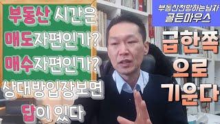 부동산시장 시간은 매도자편인가? 매수자편인가? 부동산전망 상대방입장보면 답이있다.급한쪽으로기운다