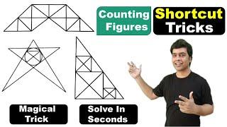 Counting Figures Trick | How To Find Number Of Triangles Easily | Reasoning Tricks | imran sir maths