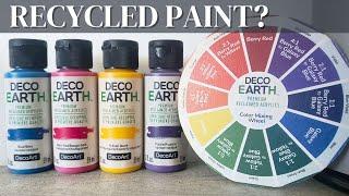 Recycled Paint Review | Testing Deco Earth Paint by Deco Art