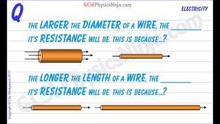 Resistance of a Wire vs. Diameter and Length - Electricity Physics GCSE