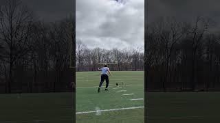 Working on consecutive field goals on a windy day in 18mph ENE wind. From: 35R, 35M, 35L, 40M.