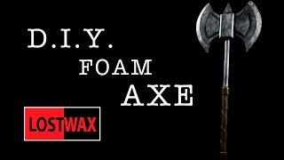 How To Make A Foam Battle Axe. DIY Costume Prop. Great For Halloween!