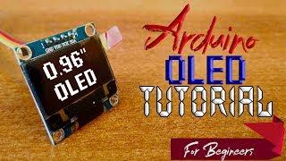 arduino oled i2c tutorial : 0.96" 128 X 32 for beginners