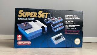 Nintendo 8bit Console Super Set SCN European Version console Unboxing ASMR