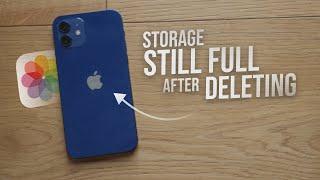 Why is My iPhone Storage Still Full After Deleting Photos (explained)