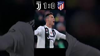 Juventus vs Atletico Madrid 3-0 | UEFA Champions league| Ronaldo hattrick #football #shorts #cr7