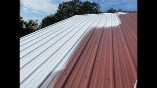 How to Paint a Metal Roof from Rust 2 Restored using Elastomeric Ceramic Insulating Roof Coating