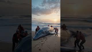 Whale Rescue Story - Kindness In The Deep #shorts #viral #ai #animalrescue