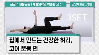 건강한 허리를 위한 코어운동ㅣ근골격 재활운동 홈트레이닝