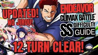 *UPDATED* FAST CLEAR Endeavor Climax Battle SS Difficulty Guide No Jirou | My Hero Ultra Impact