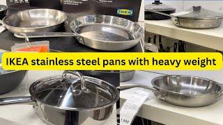 Ikea stainless steel pans and lids|| ikea kitchen steel in Hyderabad || by walkinthrough