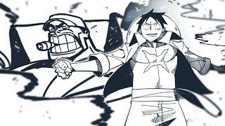 LUFFY vs AKAINU || One piece FAN ANIMATION