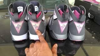 2011 vs 2015 Jordan 7 "Bordeaux"