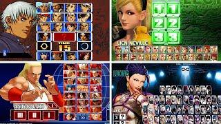 Evolution of The King of Fighters Select Screen (1994-2024)