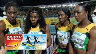 IAAF World Relays Bahamas 2015 - 1 Lap Women Final Team JAM Gold