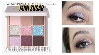 2 Looks 1 Palette ft  ABH Mini Sugar Palette