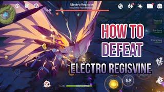 How to Defeat Electro Regisvine (GENSHIN IMPACT) @Chellan_vlogs