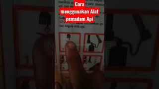 Cara menggunakan Alat pemadam Api