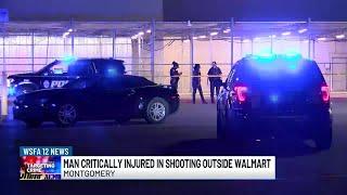 Man critically injured in shooting outside Montgomery Walmart