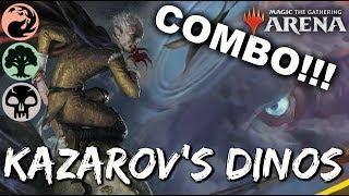 MASIVE Combo!!! [MTG Arena] | Kazarov's Dinosaurs in M19 Standard