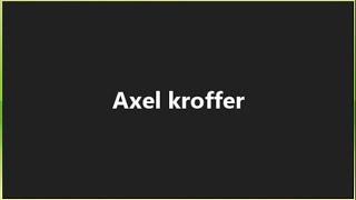 Axel Kroffer Funniest Zoom Trolling Moments