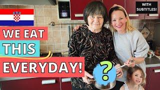 A day cooking with my CROATIAN in-laws! Baka's SOUP & Dida's SURPRISE recipe!