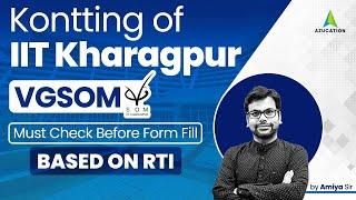 IIT Kharagpur VGSoM Admission Criteria 2024-26: RTI Insights and Recommendations - AzuCATion