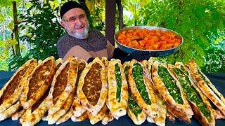 PIDE : Long Turkish Pizza️ Easy Village Food Recipe