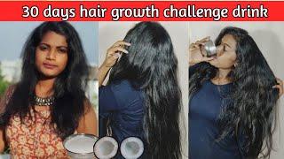 30days hair growth challenge drink for thin to thick hair
