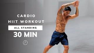 30 MIN CARDIO HIIT WORKOUT - ALL STANDING - No Equipment, No Repeats, At Home