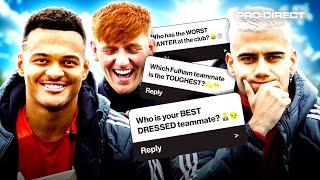 FULHAM EXPOSED!  ANDREAS PEREIRA & RODRIGO MUNIZ TALK TEAMMATES WITH ANGRY GINGE 