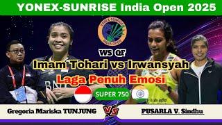 Adu Taktik dua Pelatih - TUNJUNG (INA) vs PUSARLA V. Sindhu (IND) | QF India Open 2025