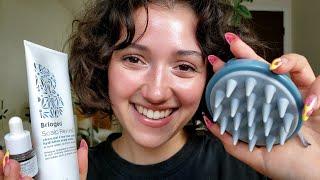 ASMR Tingly Scalp Treatment ‍️ (Scalp Massage, Hair Wash, Skincare w/ Layered Sounds)