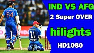 2 Super Over | INDIA Vs Afghanistan  3rd T20  Super Over Hilights