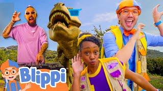 Dino Dance - Can you guess the Dinosaur? | Blippi ft. @LennyPearce | Educational Videos for Kids