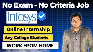 Infosys No Exam Hiring | All Degree Eligible | Infosys Springboard Internship for fresher & Students