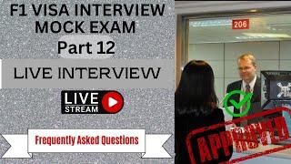 USA F1 VISA INTERVIEW MOCK EXAM | Frequently Asked Questions | Part 12