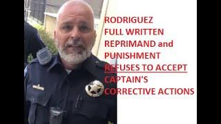 Park City Utah's Favorite Cop Jaime Rodriguez REFUSES Captain's Punishment FULL REPORT