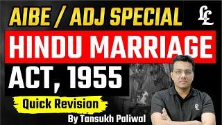 AIBE/ADJ Special : Hindu Marriage Act | Tansukh Paliwal | Linking Laws