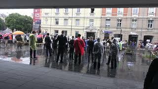 Riga: Brass music orchestre on Parade 150 Years of Latvian Song and Dance Festival # Part 1 # 2.7.23